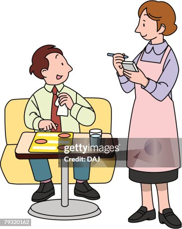 Waitress, Illustrative Technique Waitress, Illustrative Technique