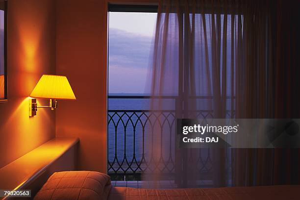 view from the hotel room - pared fortificada fotografías e imágenes de stock