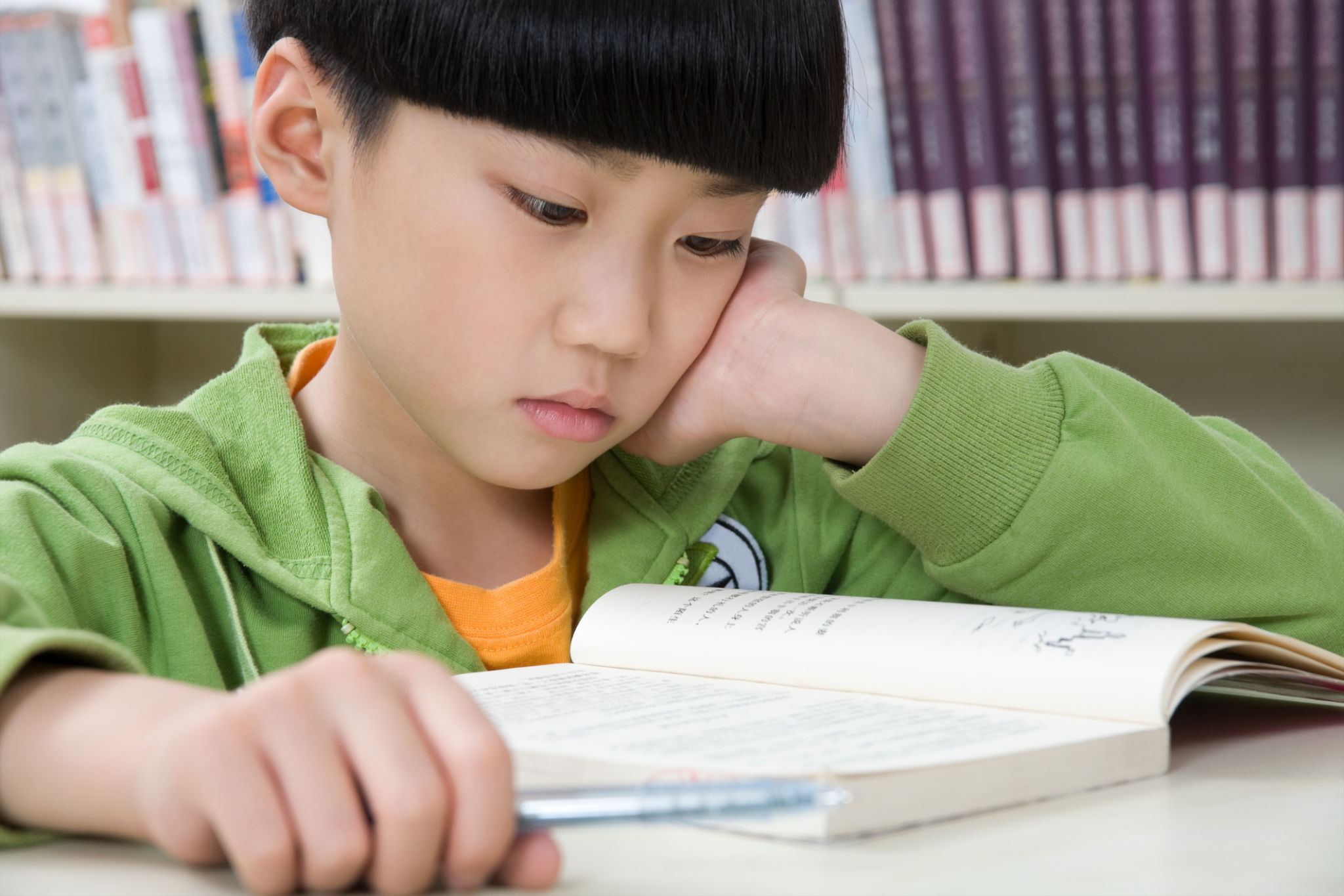 child reading