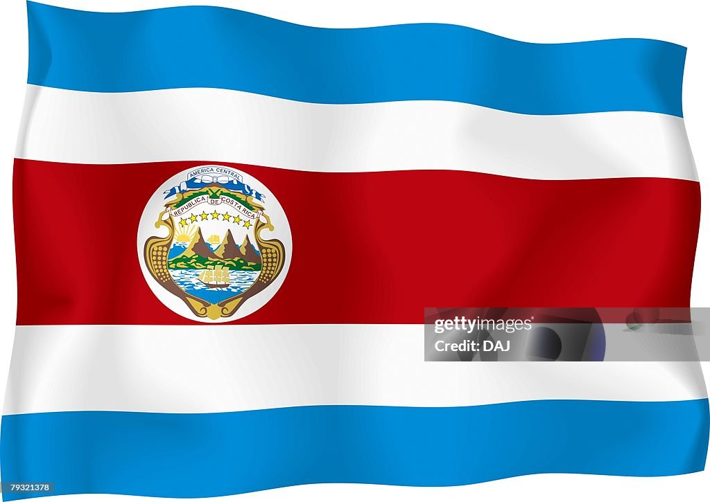 Costa Rican Flag High-Res Vector Graphic - Getty Images