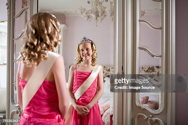 tween beauty queen - sash stock pictures, royalty-free photos & images