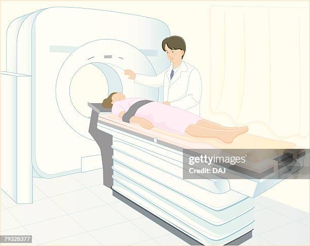 Ct Scan Draw Patient Taking Ct Scan Illustration High-Res Vector Graphic - Getty Images