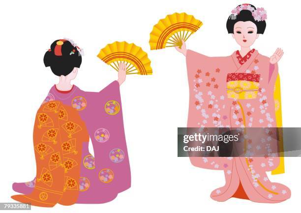 17点の女 着物 後ろ姿イラスト素材 Getty Images 17点の女 着物 後ろ姿イラスト素材 Getty Images