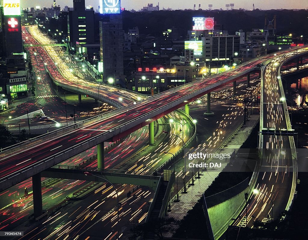 Night view of Akasaka in Showa