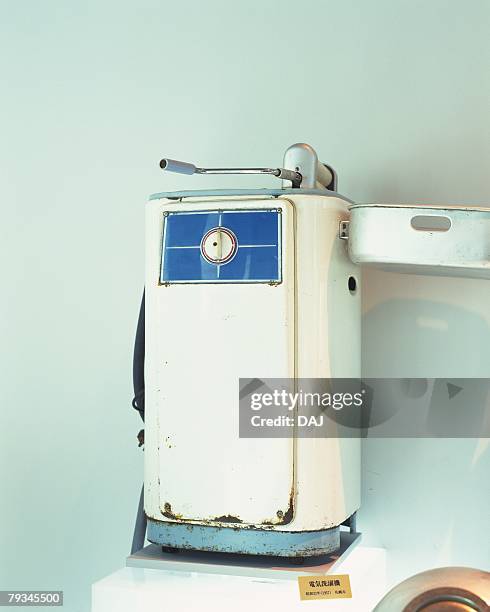 an antique washing machine - showa period stockfoto's en -beelden