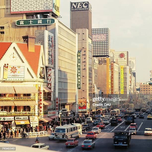 street of ginza in showa - showa period stock pictures, royalty-free photos & images