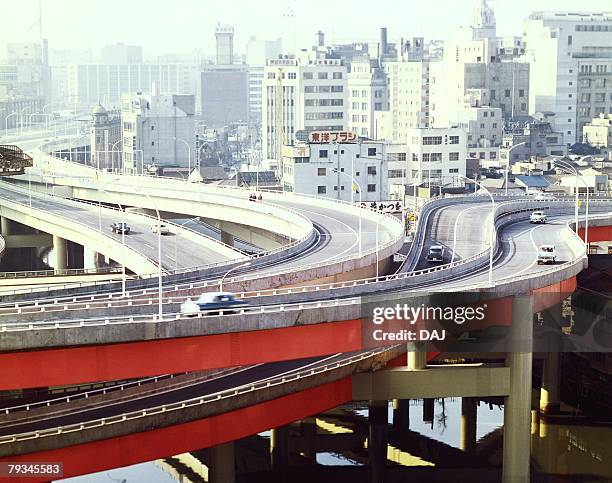 edobashi high way junction in showa - ère showa photos et images de collection