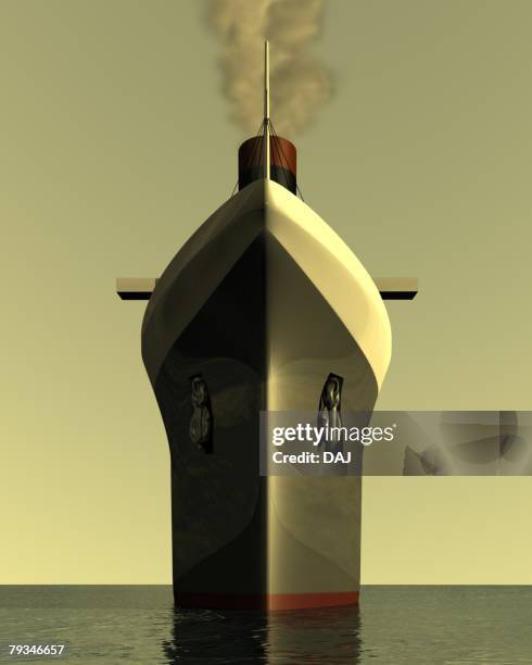 ship, illustration, cg, 3d, close up, low angle view - boat from below stock illustrations