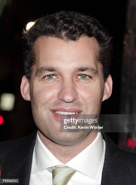 Producer Scott Stuber arrives at the premiere of Universal's "Welcome Home Roscoe Jenkins" at the Chinese Theater on January 28, 2008 in Los Angeles,...