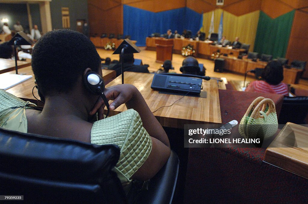 A member of parliament listens to UN Sec
