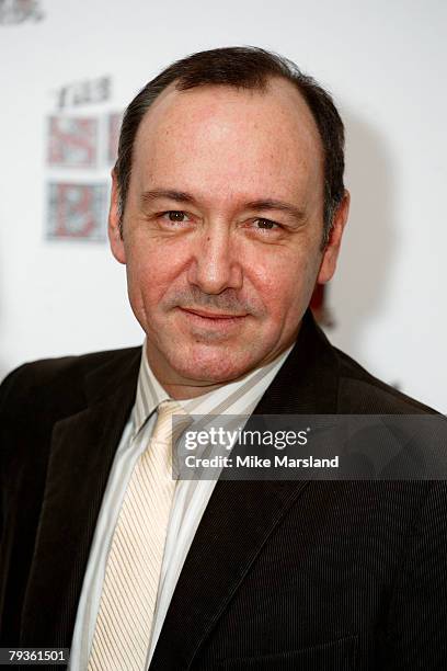 Kevin Spacey attends the South Bank Show Awards 2008 held at The Dorchester on January 29, 2008 in London, England.