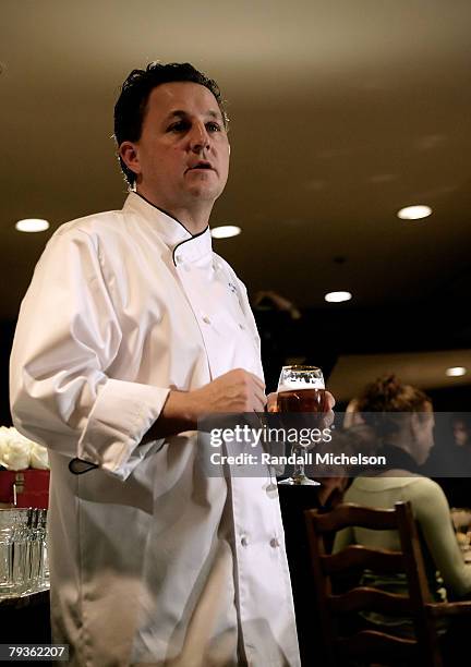 Chef Zane Holmquis during the Stella Artois Media Dinner at the Stein Eriksen Lodge during 2008 Sundance Film Festival on January 22, in Park City,...