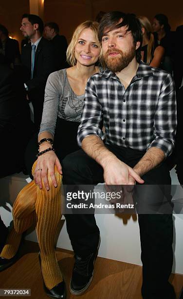 Model Eva Padberg and Niklas Worgt attend the after show party to Michalsky fashion show during the Mercedes-Benz Fashionweek Berlin autumn/winter...