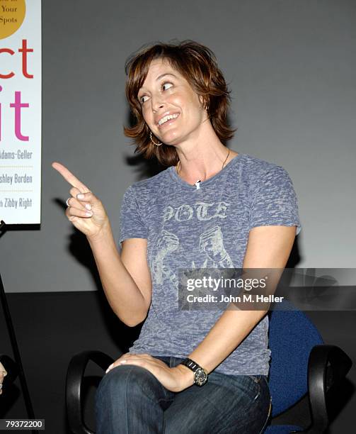 Ashley Borden attends the book signing and discussion for "Your Perfect Fit" by Paige Adams-Geller and Ashley Borden at the Annenberg Auditorium on...