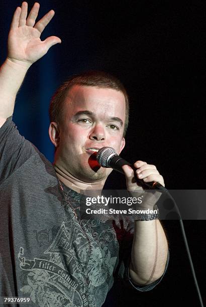 Comedian Brad Williams performs at Route 66 Casino's Legends Theater on December 8, 2007 in Albuquerque, New Mexico.