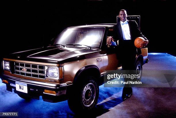 Michael Jordan of the Chicago Bulls - 1986 Chicago, Il.