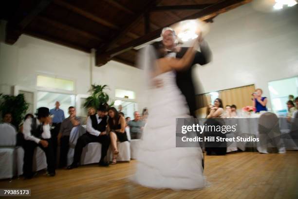 hispanic newlyweds dancing - bride father stock pictures, royalty-free photos & images