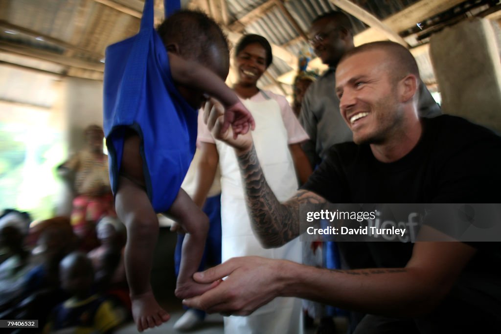 David Beckham Visits Sierra Leone