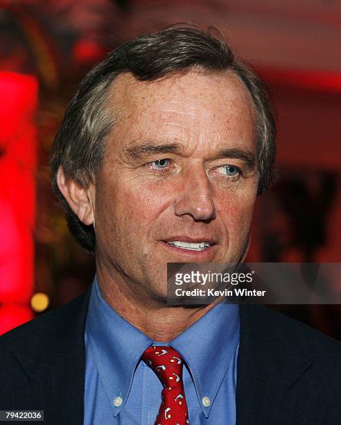 Environmental lawyer Robert Kennedy Jr. Appears at the afterparty for the premiere of Warner Bros. Picture's "Fool's Gold" at Boulevard 3 on January...