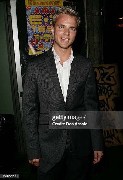 Shane Jenek aka Courtney Act attends the Harper's Bazaar 10th Anniversary Party at the Oxford Arts Factory on January 31, 2008 in Sydney, Australia.