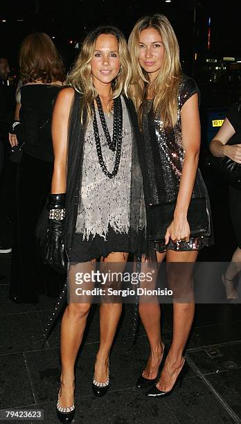 Pip Edwards and Maria Ricov attend the Harper's Bizarre 10th Anniversary party at the Oxford Arts Factory on January 31, 2008 in Sydney, Australia.
