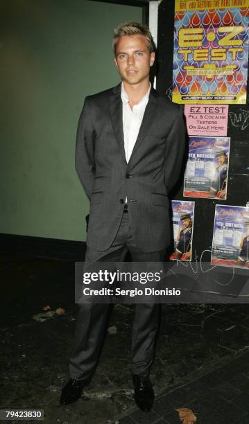 Shane Jenek aka Courtney Act attends the Harper's Bizarre 10th Anniversary party at the Oxford Arts Factory on January 31, 2008 in Sydney, Australia.