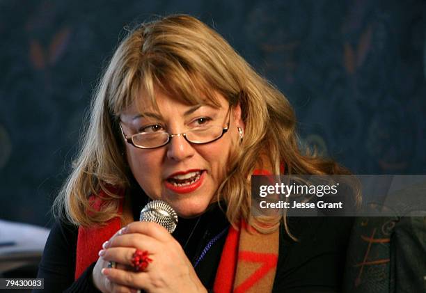 Lucy Webb at the Women in Film panel at 350 Main Street on January 20, 2008 in Park City, Utah.