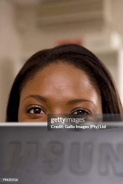 Woman Head Over Computer Screen 113 Woman Peering Over Computer Stock Photos, High-Res Pictures, and ...