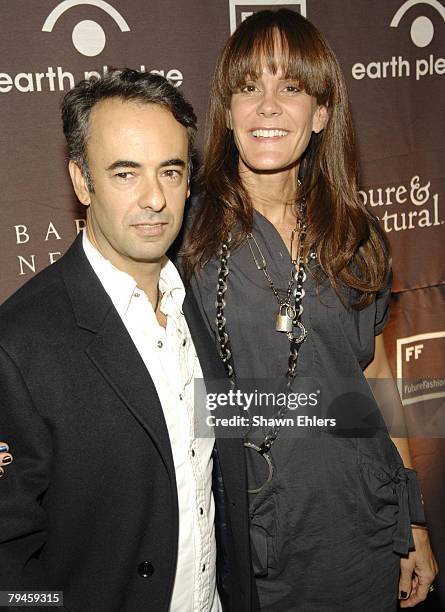 Franciso Costa and Julie Gilhart attend Future Fashion Runway Show on January 31, 2008 at Gotham Hall in New York City.