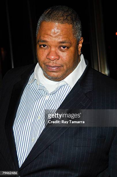 Film director Lance "Un" Rivera attends the "Marc Jacobs & Louis Vuitton" Screening at Tribeca Grand screening room on January 31, 2008 in New York...