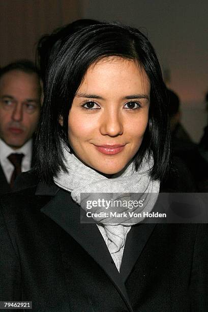 Catalina Sandino Moreno attends the after party for the Cinema Society and W magazine's Special Screening of "Marc Jacobs & Louis Vuitton" on January...