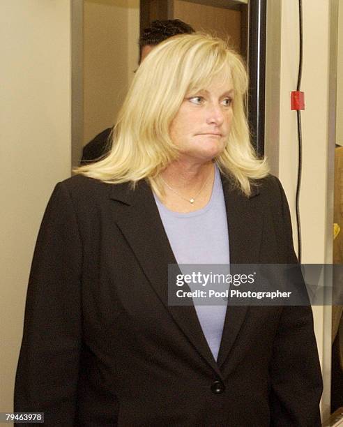Debbie Rowe, Michael Jackson's ex-wife and mother of two of his children, returns to the courtroom at the Santa Barbara County courthouse April 28 in...