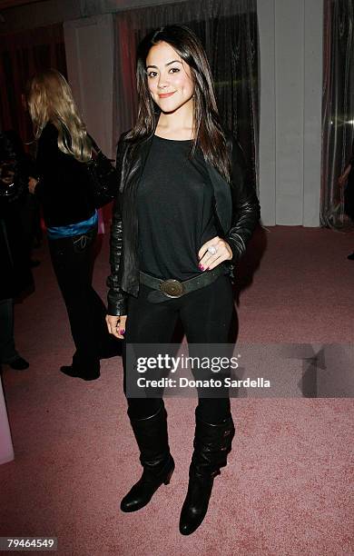 Actress Camille Guaty attends The New Pink BlackBerryr Pearl Smartphone Launch Party on January 31, 2008 in Los Angeles, California.