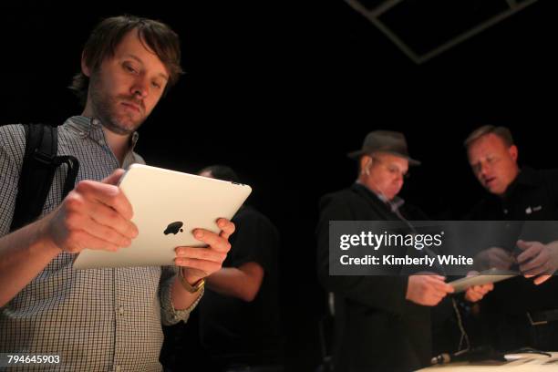 Apple's iPad is displayed during the launch of Apple's new tablet computing device in San Francisco.