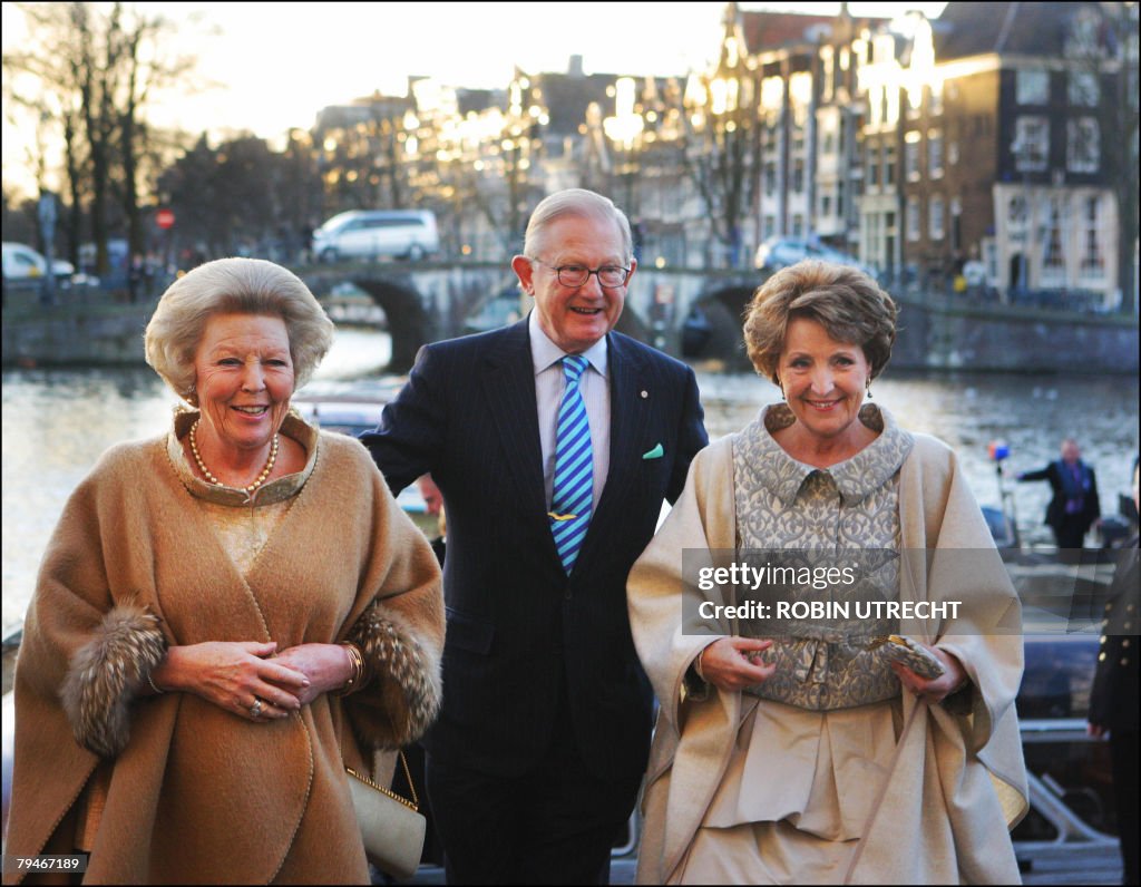 Dutch Queen Beatrix (L), Pieter van Voll