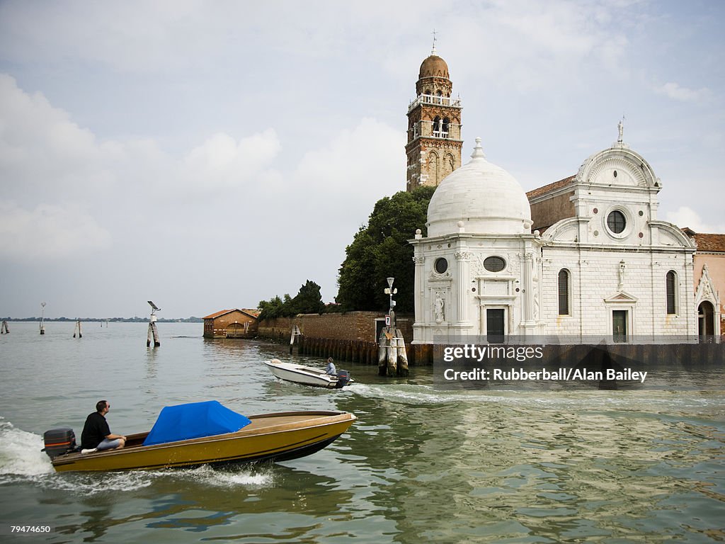 Boats and building in Venice, Italy