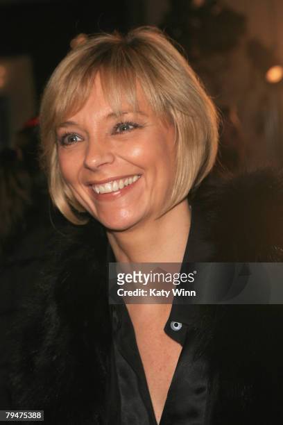 Executive Fashion and Beauty Editor Avril Graham poses at the fashion tents in Bryant Park during Mercedes-Benz Fashion Week Fall 2008 on February 1,...
