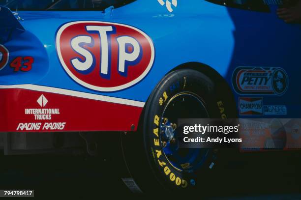 The Petty Enterprises number 43 car at the Pepsi 400 at Daytona International Speedway, Daytona Beach, Florida, 2nd July 1999.