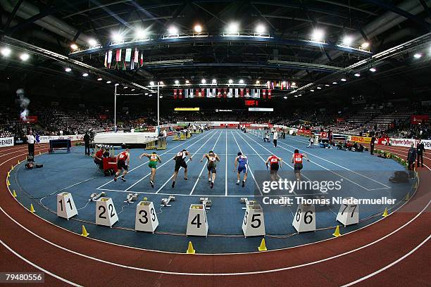 General view during the Sparkassen Cup 2008 at the Hanns-Martin Schleyer Hall on February 2, 2008 in Stuttgart, Germany.