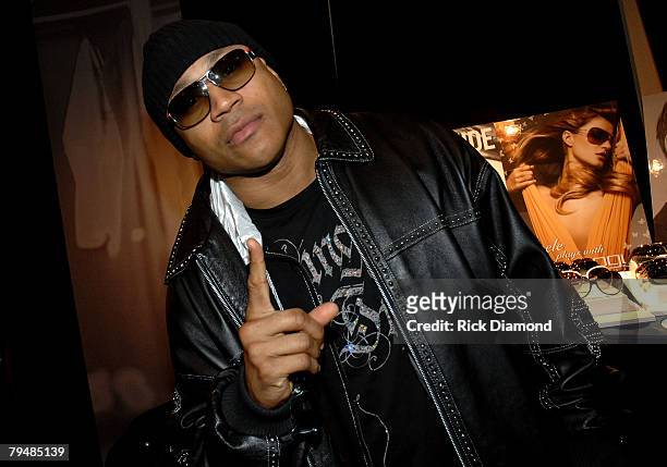 Rapper LL Cool J attends the Official Super Bowl XLII Talent and Player Gift Lounge produced by the NFL and ON 3 Productions held at the Phoenix...