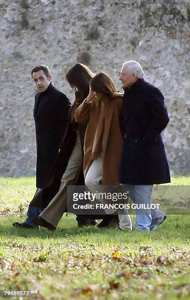 French President Nicolas Sarkozy, 53 and his new wife 40-year-old Italian ex-supermodel Carla Bruni , who were married yesterday at the Elysee...