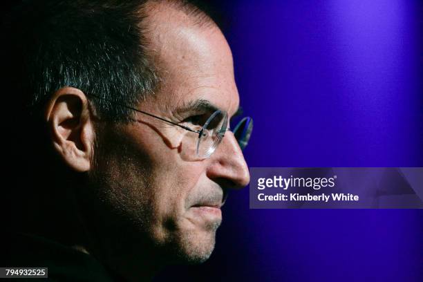 Steve Jobs, Apple Inc.'s CEO, speaks at a conference in San Francisco, California.