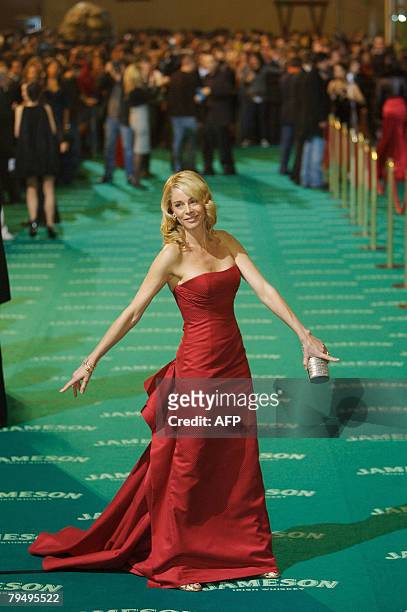 Spanish actress Belen Rueda poses on arrival at the Goya awards in Madrid on February 3 2008. AFP PHOTO/Angel NAVARRETE