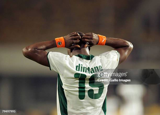 Aruna Dindane is seen during the quater final AFCON match between Ivory Coast and Guinea held February 3, 2008 at the Sekondi Stadium, in...
