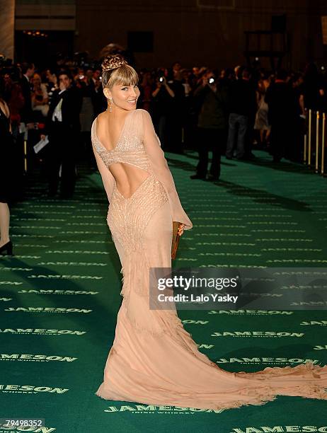 Actress Elsa Pataky arrives to the Goya 2008 Cinema Awards Ceremony, at the Palacio de Congresos on Febraury 3, 2008 in Madrid, Spain.