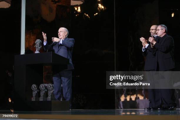 Actor Alfredo Landa during the Goya 2008 Cinema Awards Ceremony, at the Palacio de Congresos on Febraury 3, 2008 in Madrid, Spain.