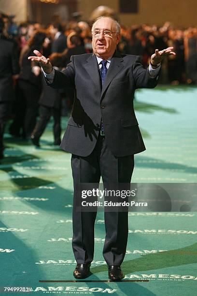 Actor Alfredo Landa attends the Goya 2008 Cinema Awards Ceremony, at the Palacio de Congresos on Febraury 3, 2008 in Madrid, Spain. C)