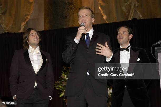 Producers Victor Kubicek and Derek Anderson attend amfAR's 2008 New York Gala at Cipriani, 42nd Street on January 31, 2008 in New York City.