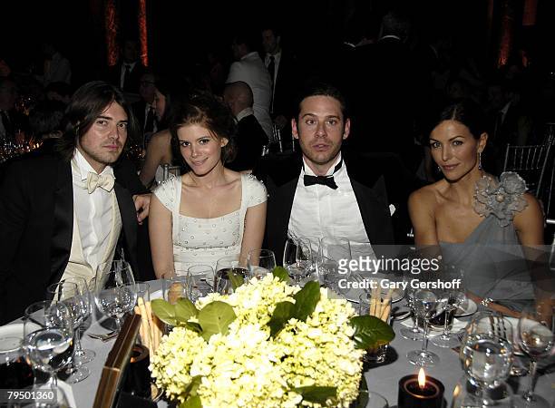 Producer Victor Kubicek, Kate Marrow, producer Derek Anderson and guest attend amfAR's 2008 New York Gala at Cipriani, 42nd Street on January 31,...