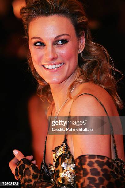Christina Surer poses the 2008 Sports Gala ' Ball des Sports ' at the Rhein-Main Hall on February 2, 2008 in Wiesbaden, Germany.